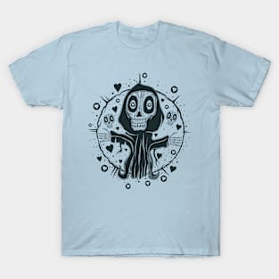Dark Heart Skeleton Reaper T-Shirt